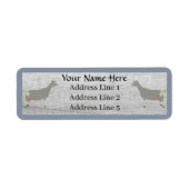 Étiquette de adresse de chèvre laitière customisé (Devant)