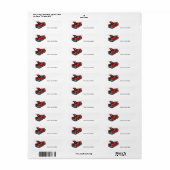 Étiquette de adresse de Chevrolet Belair classique (Feuille entière)