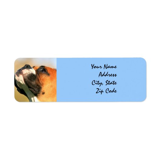 Étiquette de adresse de chien de boîte (Devant)