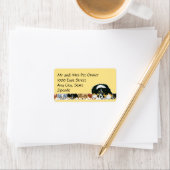 Étiquette de adresse de chiot australien (En situation)