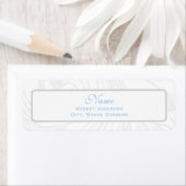 Étiquette de adresse de Christening de défilement (En situation)