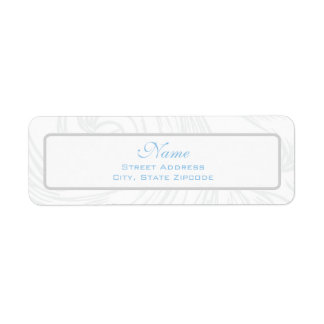 Étiquette de adresse de Christening de défilement