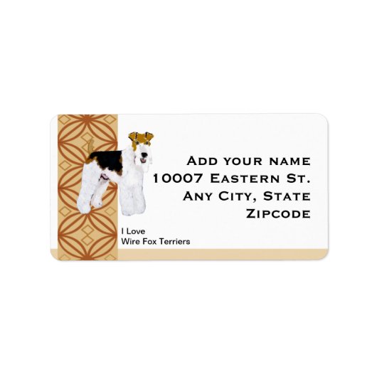 Étiquette de adresse de conception de la rouille d (Devant)