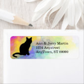 étiquette de adresse de conception de peinture cou (En situation)