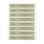 Étiquette de adresse de connexion d'entreprise (Feuille)