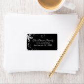 Étiquette de adresse de coupure de neige (En situation)