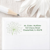 Étiquette de adresse de dentelle de la reine Anne (En situation)