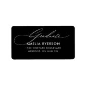 Étiquette de adresse de diplôme (Devant)