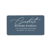 Étiquette de adresse de diplôme (Devant)