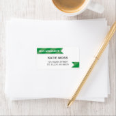 étiquette de adresse de diplômes 2015 | Vert (En situation)