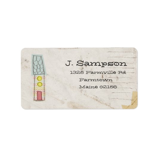 étiquette de adresse de doodle (Devant)