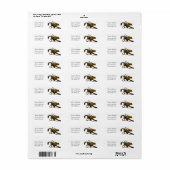 Étiquette de adresse de dragon (Feuille entière)