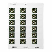 Étiquette de adresse de dragon (Feuille entière)