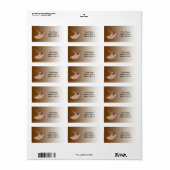 Étiquette de adresse de faisan à cou circulaire (Feuille entière)