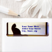 Étiquette de adresse de fenêtre d'hiver de Tosca (En situation)