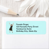 Étiquette de adresse de fête d'anniversaire de la (En situation)