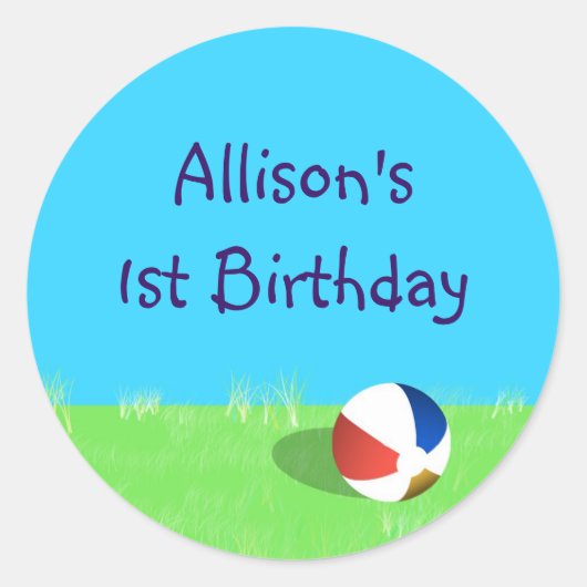 Étiquette de adresse de fête de piscine ou Sticker (Devant)