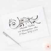 Étiquette de adresse de fleurs (Enveloppe)