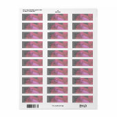 Étiquette de adresse de fleurs Red Rosebud Raindro (Feuille entière)