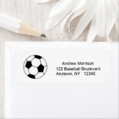 Étiquette de adresse de football (En situation)