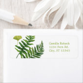 Étiquette de adresse de foune botanique (En situation)