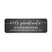 Étiquette de adresse de graduation simple du table (Devant)