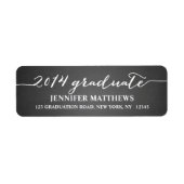 Étiquette de adresse de graduation simple du table (Devant)