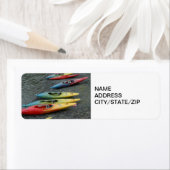 Étiquette de adresse DE KAYAKER (En situation)