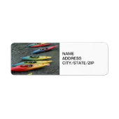 Étiquette de adresse DE KAYAKER (Devant)