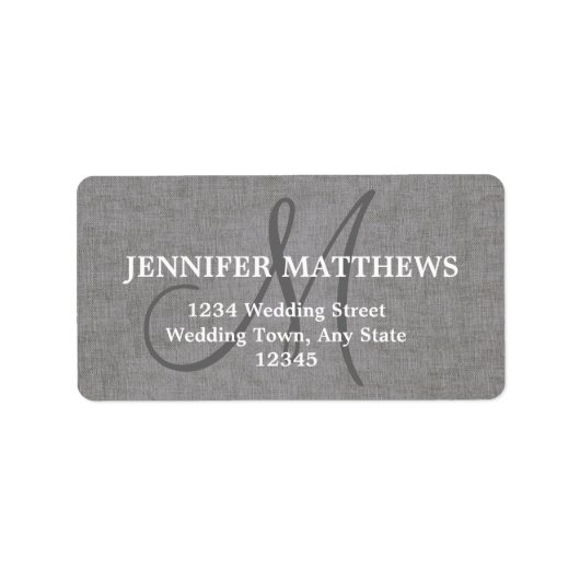 Étiquette de adresse de la carte de réponse du Mar (Devant)