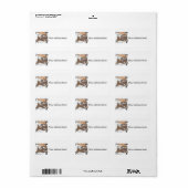 étiquette de adresse de la corne (Feuille entière)