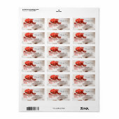 Étiquette de adresse de la famille du Merci de gér (Feuille entière)