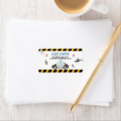 Étiquette de adresse de la fête d'anniversaire de  (En situation)