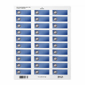 Étiquette de adresse de la marine américaine (Feuille entière)