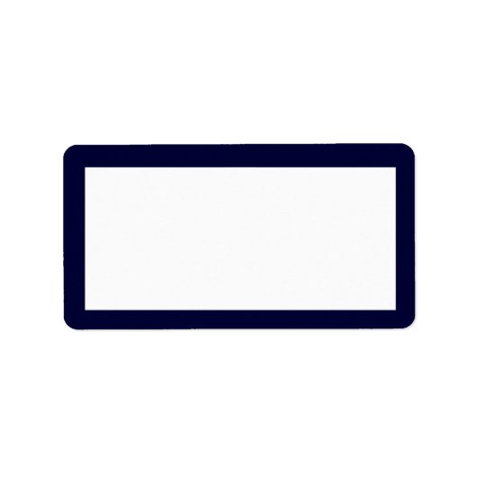 Étiquette de adresse de la marine classique (Devant)