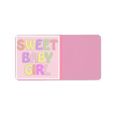 Étiquette de adresse de la petite fille (Devant)