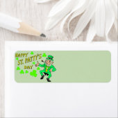 Étiquette de adresse de la Saint-Patrick (En situation)