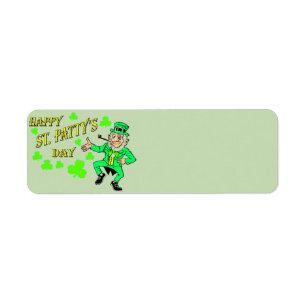 Étiquette de adresse de la Saint-Patrick