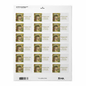 Étiquette de adresse de la scène de la Saint-Nativ (Feuille entière)