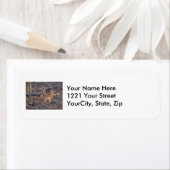 Étiquette de adresse de la série Young Whitetail D (En situation)