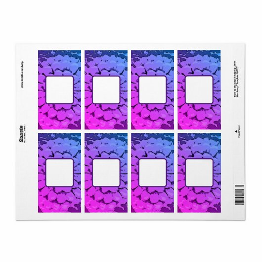 Étiquette de adresse DE L'ART ET DE LA CONCEPTION (Feuille entière)