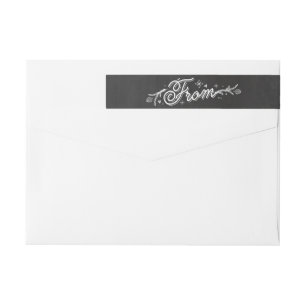Étiquette de adresse de lettre de vacances