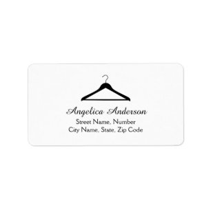 Étiquette de adresse de logo de cintre