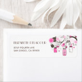 Étiquette de adresse de Mariage de fleurs de mason (En situation)