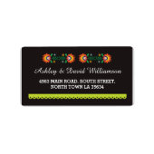 Étiquette de adresse de Mariage d'impression Fiest (Devant)