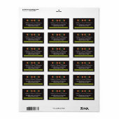 Étiquette de adresse de Mariage d'impression Fiest (Feuille entière)