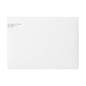 Étiquette de adresse de Mariage flou (Devant)