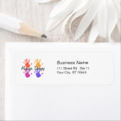 Étiquette de adresse de massage (En situation)