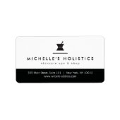 Étiquette de adresse de médecine holistique classi (Devant)