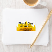 Étiquette de adresse de Merci de mariage de (En situation)